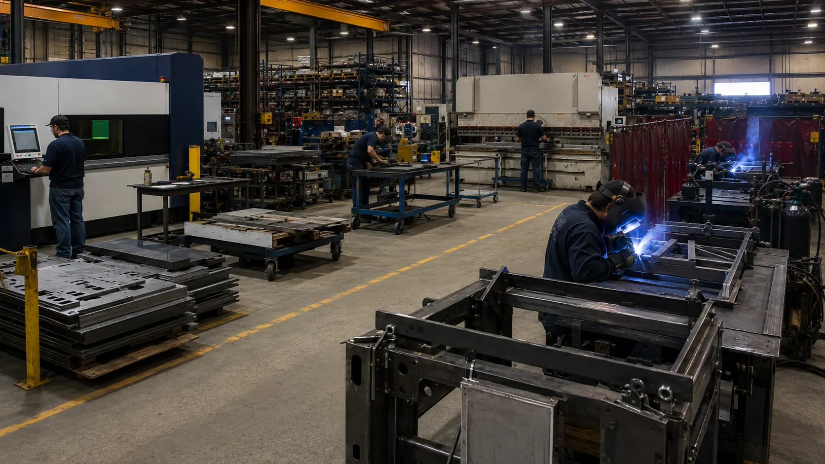 Industrieller Metallverarbeitungsprozess